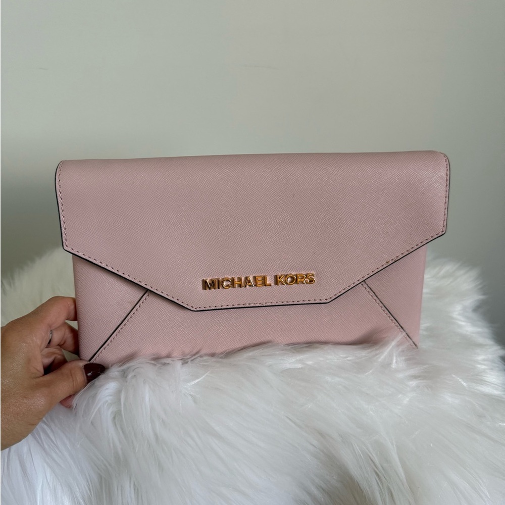 Michael Kors Blush Envelope Clutch
